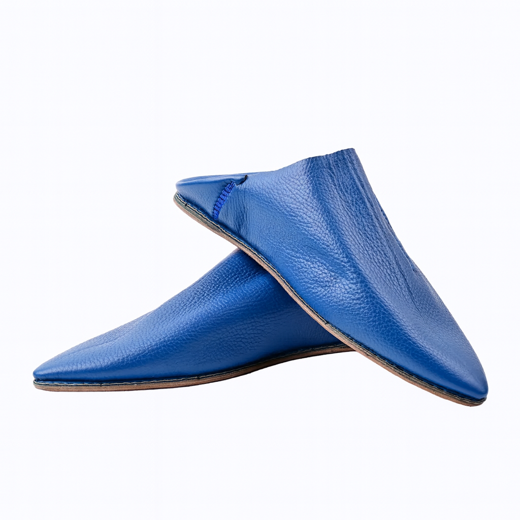 Traditional Moroccan Babooch – Royal Blue Color