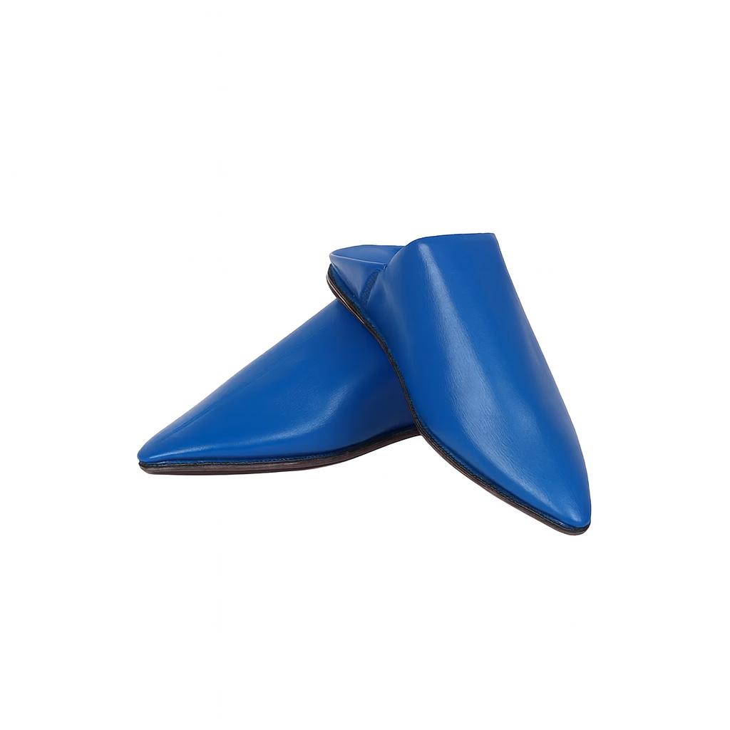 Copilot_20251120_112034 Traditional Moroccan Babooch – Blue Color - Image 1