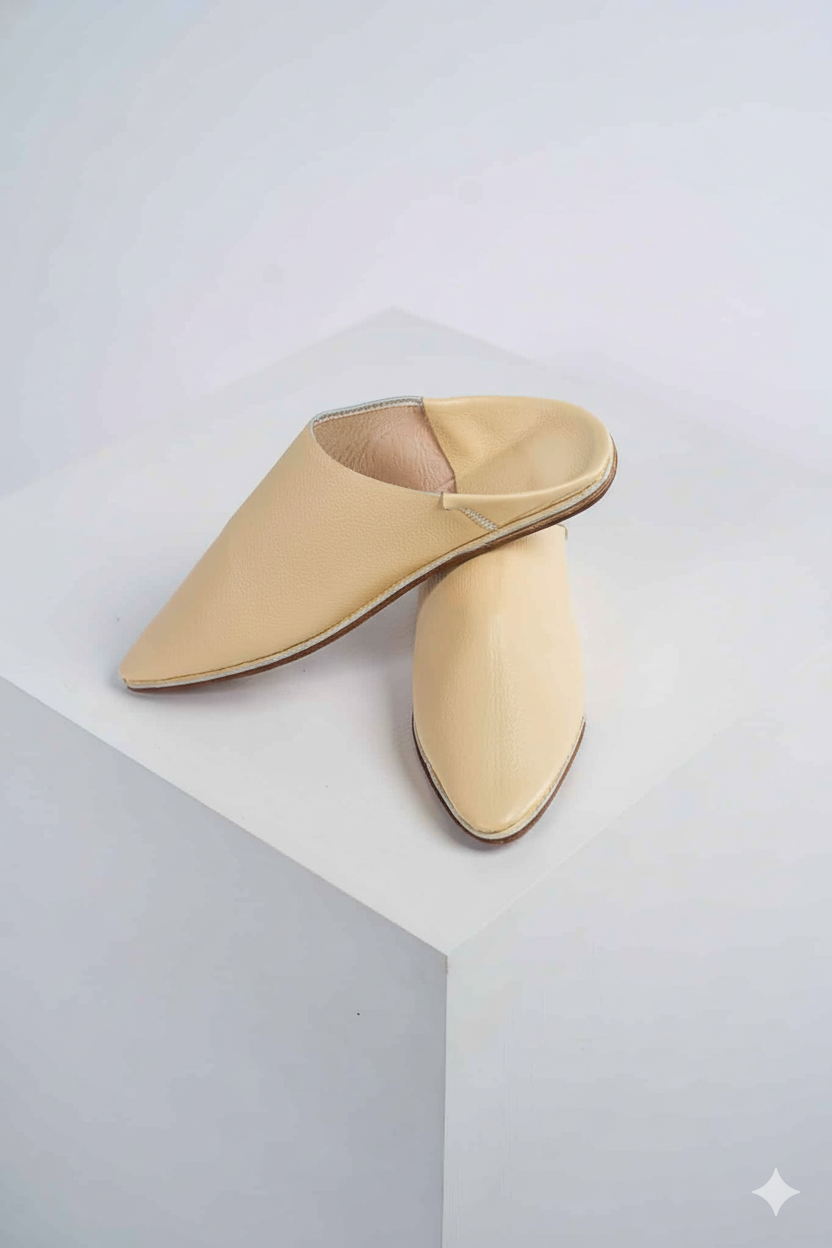 Gemini_Generated_Image_5ov3gf5ov3gf5ov3 Traditional Moroccan Babooch – Beige Color - Image 1