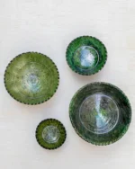 Tamegroute Green Pedestal Bowl | Authentic Moroccan Pottery - Image 4