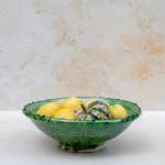 Tamegroute Green Serving Bowl | Handmade Moroccan