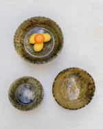 Tamegroute Ochre Pedestal Bowl | Handmade Moroccan - Image 2