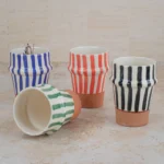 Ourika Handcrafted Ceramic Tumbler – Authentic Moroccan Design
