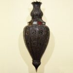 Handcrafted Moroccan Bronze Chandelier – Pinecone Design - Image 2