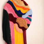 Multi-Color Textured Wall Rug | Meticulously Handmade