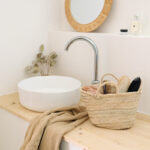 Small Moroccan Oval Basket – Handwoven from Palm Leaves - Image 4