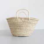 Small Moroccan Oval Basket – Handwoven from Palm Leaves - Image 5