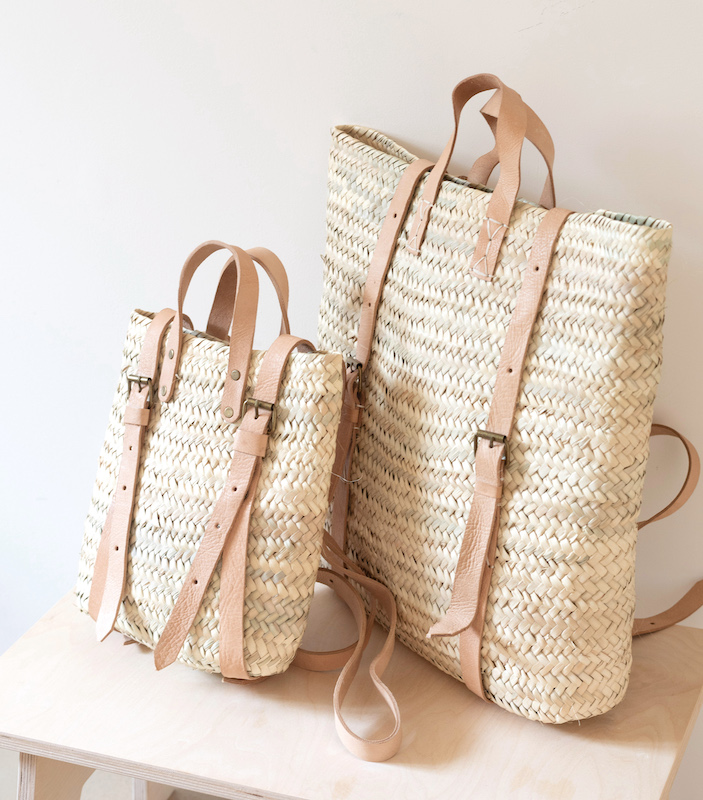 sac_a_dos_marocain Handwoven Palm Leaf Backpack – Moroccan Artisan Craft - Image 1