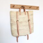 Handwoven Palm Leaf Backpack – Moroccan Artisan Craft - Image 3